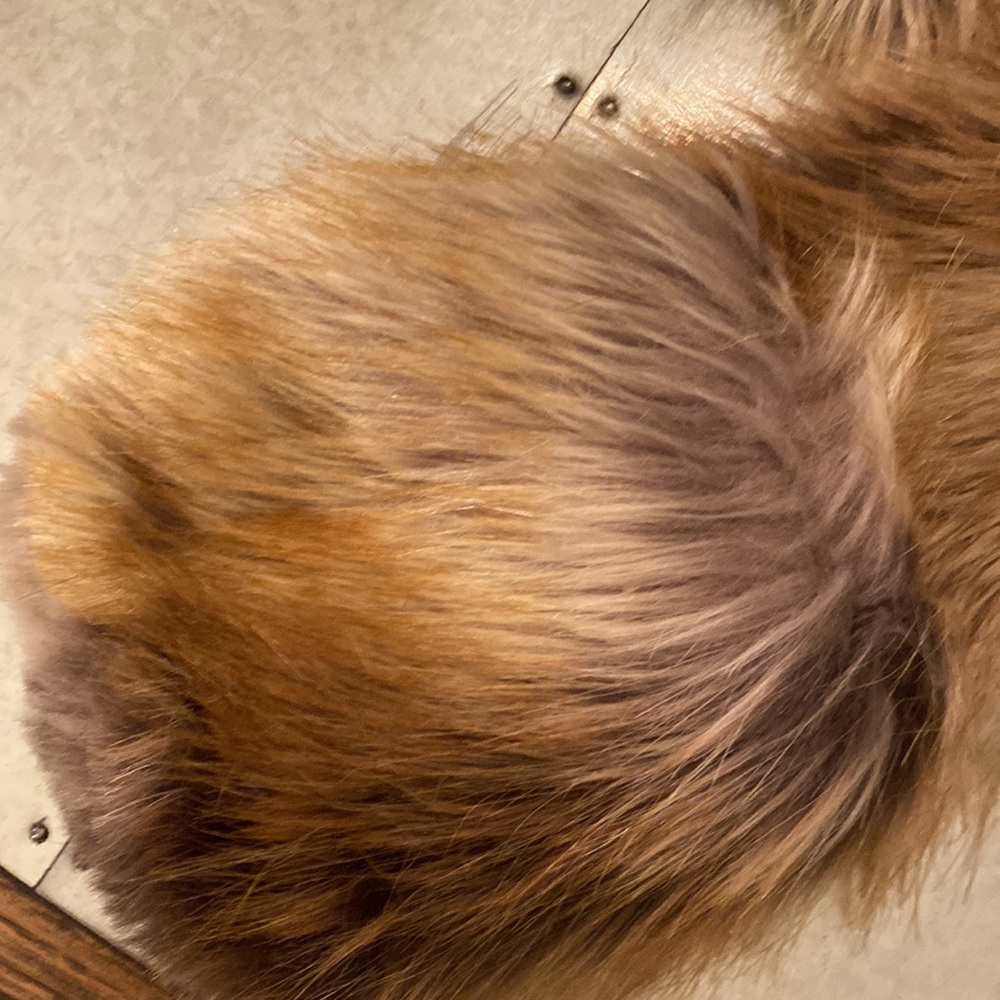 SpiritHoods Brown Faux Fur Hood Scarf - Picture 4 of 5